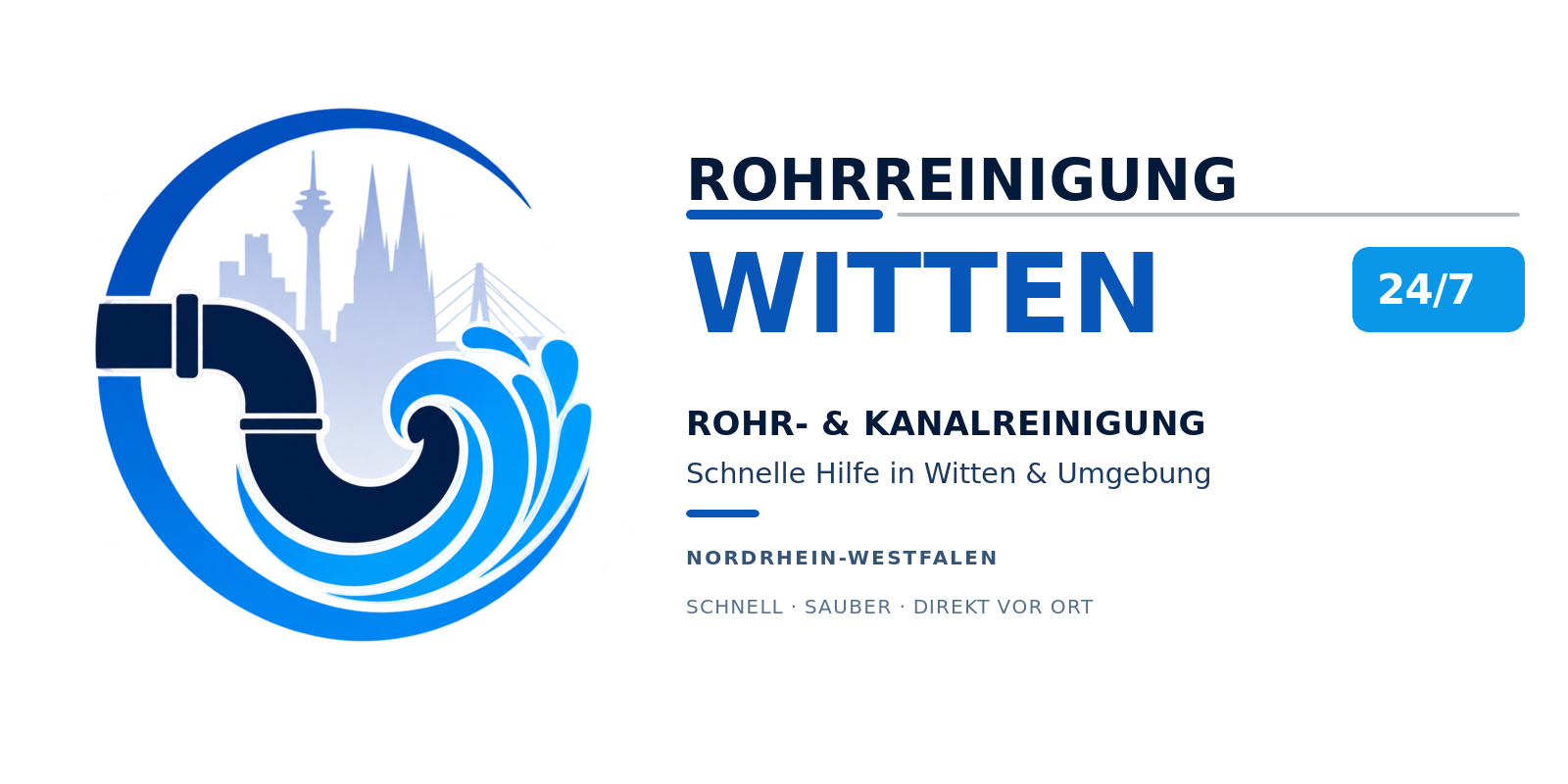 Witten Rohrreinigung Kanalreinigung Notdienst Logo